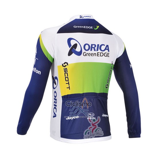 Orica Verdeedge Ropa Ciclismo Culotte Largo 2013 Mangas Largas Azul